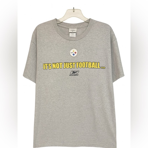 Pittsburgh Steelers Reebok “It’s Not Just Football..." Men M Early 2000s Vintage - Picture 1 of 4